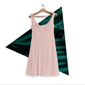 Zara Ribbed Tan Dress